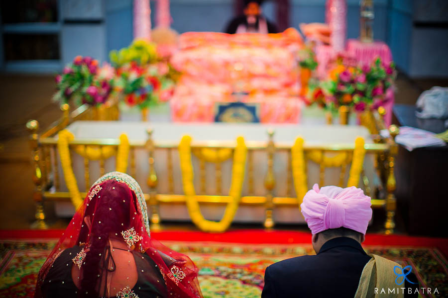 New Delhi Gurudwara Wedding: Amrit & Andrew