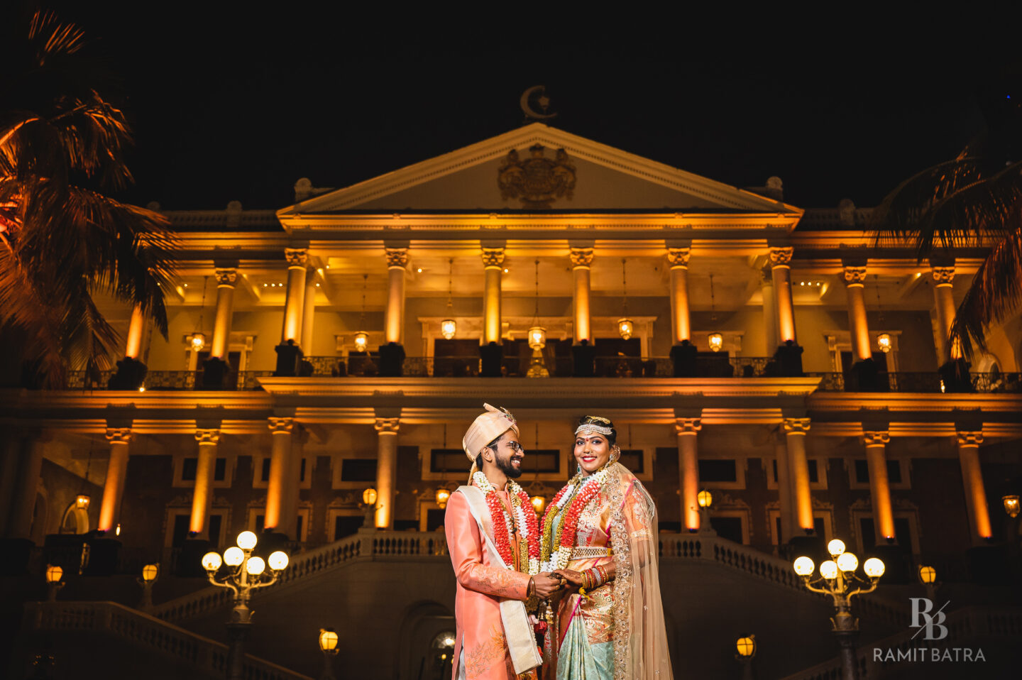 Lakshmi & Preetham post their wedding ceremony at Taj Falaknuma